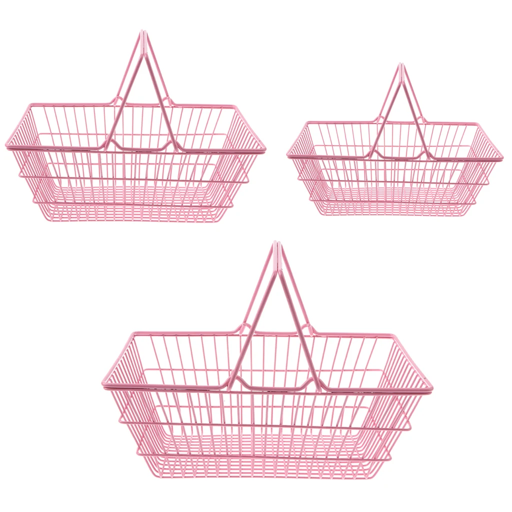 Kids Mini Metal Supermarket Shopping Basket for Kitchen Fruit Vegetable Food Grocery Storage Pretend Play Tools Toy Gifts Pink S
Kids Mini Metal Supermarket Shopping Basket for Kitchen Fruit Vegetable Food Grocery Storage Pretend Play Tools Toy Gifts Pink S