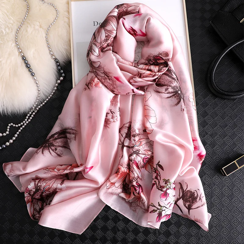 2019 Women Silk Scarf Luxury Brand Silk Pashmina Shawl Stole Foulard Femme Summer Beach Cover-ups Soft Bufanda Mujers Plus Size
2019 Women Silk Scarf Luxury Brand Silk Pashmina Shawl Stole Foulard Femme Summer Beach Cover-ups Soft Bufanda Mujers Plus Size