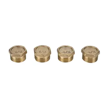 4pcs 1/2" 3/4" Female/Male Thread Brass Pipe Plug Pipe Fittings End Cap Brass Pipe Plug
4pcs 1/2" 3/4" Female/Male Thread Brass Pipe Plug Pipe Fittings End Cap Brass Pipe Plug