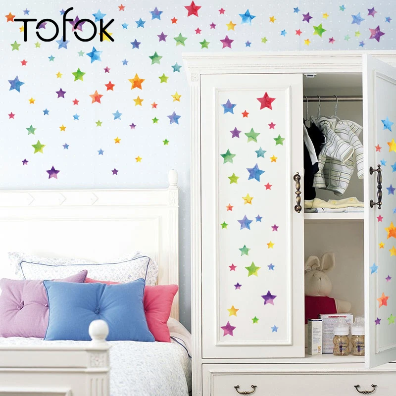 Tofok Colorful Star Wall Stickers Living Room TV Wall Decor Cabinet Glass Window Decals DIY Creative Nursery Sticker Vinyl Mural
Tofok Colorful Star Wall Stickers Living Room TV Wall Decor Cabinet Glass Window Decals DIY Creative Nursery Sticker Vinyl Mural