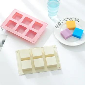 6 holes Small Square 3D Shape Non-Stick Silicone Cake Mold for Baking DIY Jelly Muffin Mousse Ice-creams Chocolate Tool
6 holes Small Square 3D Shape Non-Stick Silicone Cake Mold for Baking DIY Jelly Muffin Mousse Ice-creams Chocolate Tool