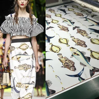 2020 digital printing small fish fashion polyester fabric skirt shirt diy printing cloth factory direct sales can be customized
2020 digital printing small fish fashion polyester fabric skirt shirt diy printing cloth factory direct sales can be customized