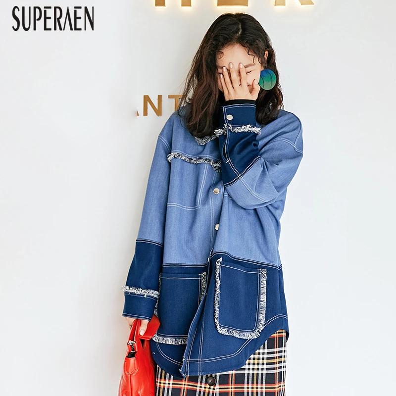 SuperAen Fashion Denim Jacket Spring 2019 New Korean Style Wild Women Jacket Casual Long Sleeve Lapel Women's Clothing
SuperAen Fashion Denim Jacket Spring 2019 New Korean Style Wild Women Jacket Casual Long Sleeve Lapel Women's Clothing