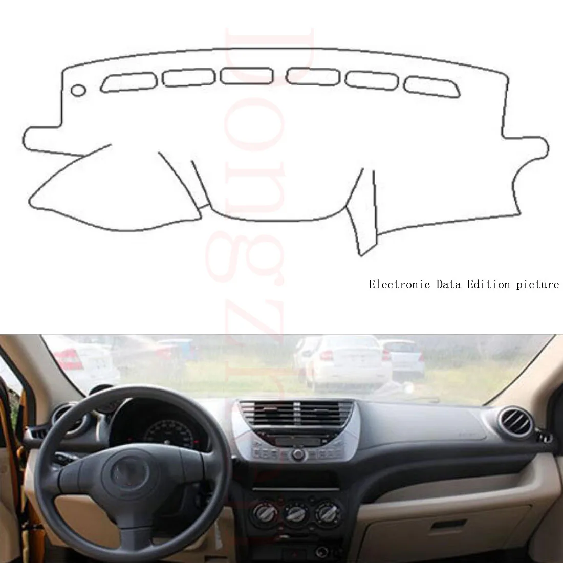 

Dongzhen Fit For SUZUKI Alto 2009 to 2016 Car Dashboard Cover Avoid Light Pad Instrument Platform Dash Board Cover Car Styling