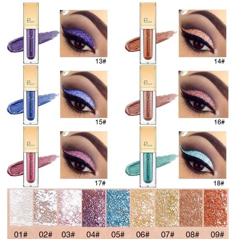 Easy to Wear Waterproof Liquid White Gold Glitter Eyeshadow Long Lasting Shimmer Beauty Women Party Pigment Eye Cosmetic Make Up
Easy to Wear Waterproof Liquid White Gold Glitter Eyeshadow Long Lasting Shimmer Beauty Women Party Pigment Eye Cosmetic Make Up