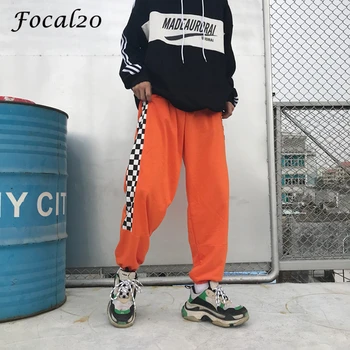 Focal20 Harajuku Plaid Patchwork Female Pants Jogger Pants Elastic Waist Loose Summer Patchwork Pocket Women Trousers Pants
Focal20 Harajuku Plaid Patchwork Female Pants Jogger Pants Elastic Waist Loose Summer Patchwork Pocket Women Trousers Pants