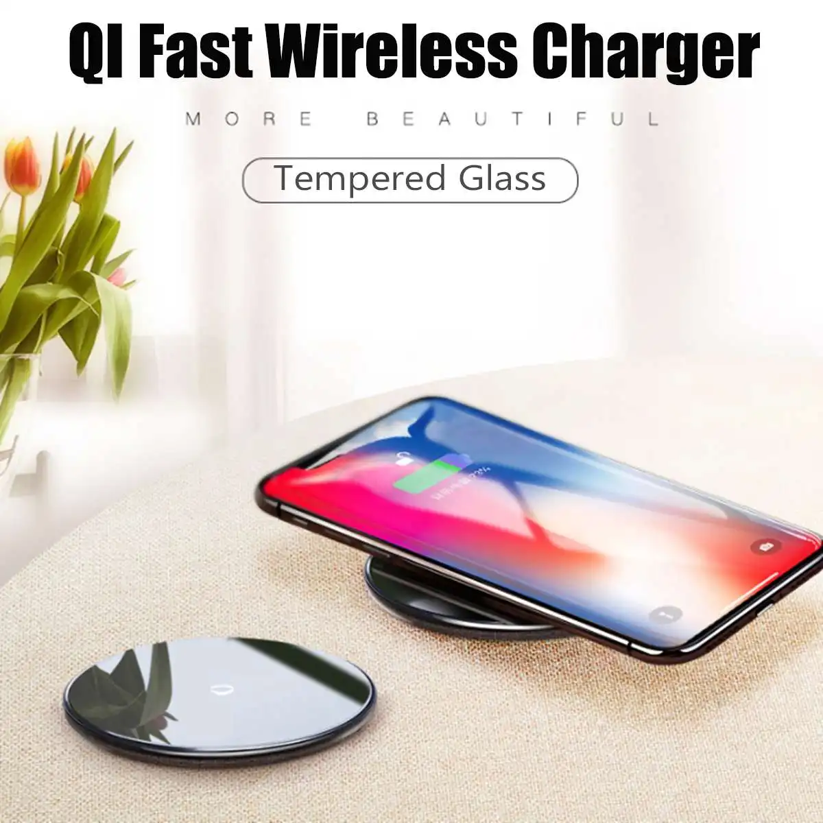 Qi Wireless Charger Power Pad Universal For iPhone X Xs MAX XR 8 plus for Samsung S8 S9 Plus Mobile Smart Charging Compatible
Qi Wireless Charger Power Pad Universal For iPhone X Xs MAX XR 8 plus for Samsung S8 S9 Plus Mobile Smart Charging Compatible