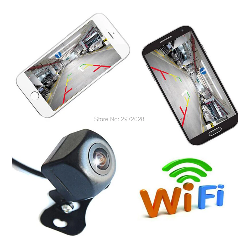 Newest Car Rear View Camera Automobile WiFi Wireless Reverse HD 150 Degree Night Vision Backup Camera For Iphone IOS Android
Newest Car Rear View Camera Automobile WiFi Wireless Reverse HD 150 Degree Night Vision Backup Camera For Iphone IOS Android
