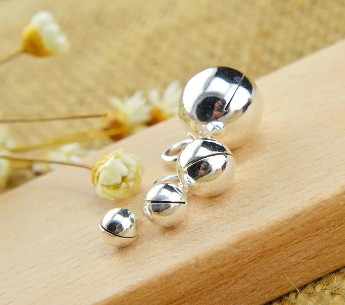 925 Solid Sterling Silver Fashion JewelryRound 5~10mm Bell Ball Bear Spacer Bead Charm DIY Jewelry A2530
925 Solid Sterling Silver Fashion JewelryRound 5~10mm Bell Ball Bear Spacer Bead Charm DIY Jewelry A2530