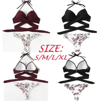 Sexy New Ladies Bikini Set Print Bandage Push-Up Padded Bra Swimwear Swimsuit Bathing
Sexy New Ladies Bikini Set Print Bandage Push-Up Padded Bra Swimwear Swimsuit Bathing
