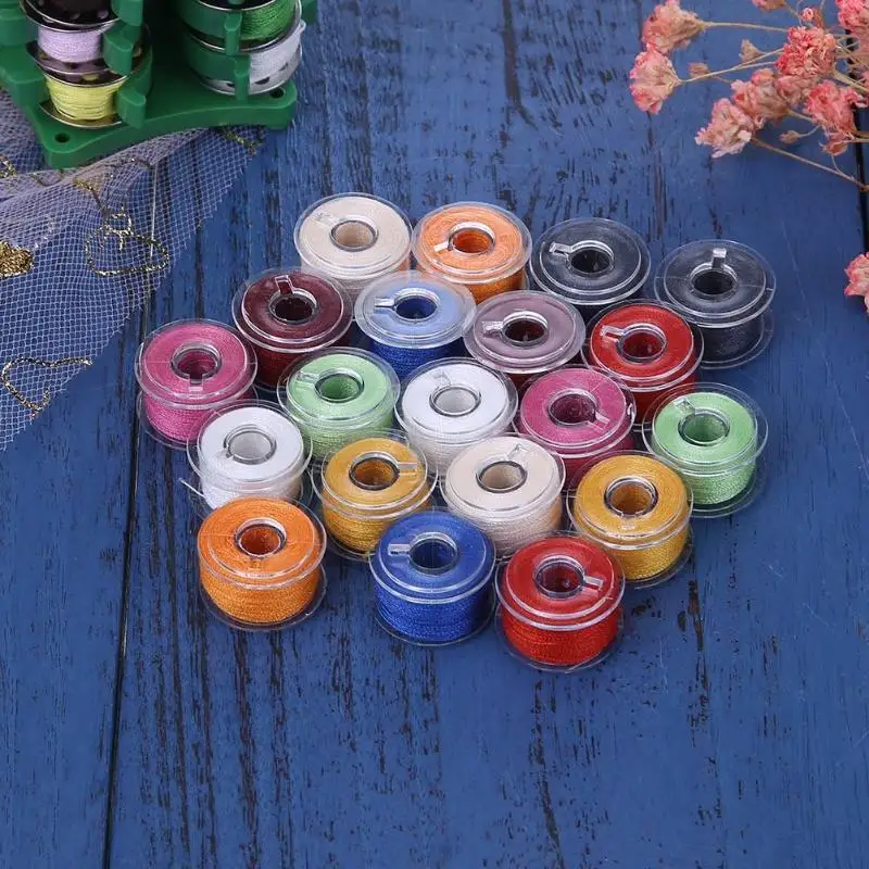 20Pcs Colorful Sewing Threads with 20 Grids Clear Plastic Sewing Machine Bobbins Domestic Sewing Tools Set Craft Tool Supplies
20Pcs Colorful Sewing Threads with 20 Grids Clear Plastic Sewing Machine Bobbins Domestic Sewing Tools Set Craft Tool Supplies