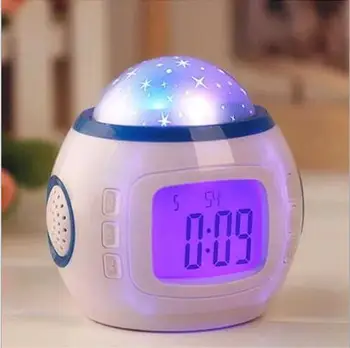 Music Starry Sky Projection Clock Natural Sound Electronics Perpetual Calendar Colorful Led Alarm Clock
Music Starry Sky Projection Clock Natural Sound Electronics Perpetual Calendar Colorful Led Alarm Clock