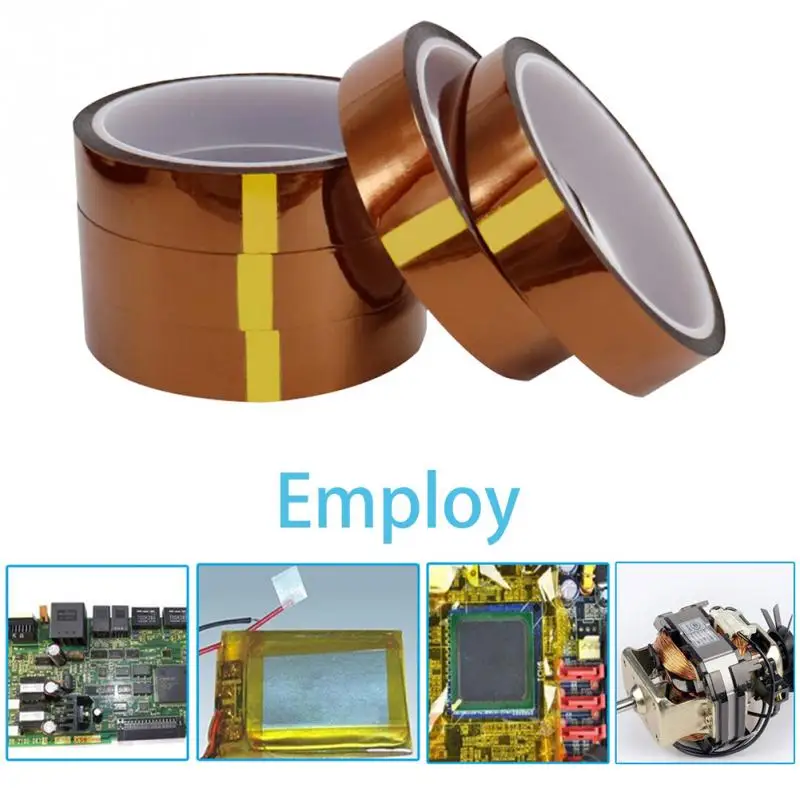 Brown Anti-static High Temperature Insulation Tape Polyimide Film Heat Resistant Adhesive Tape Electrical Repairs 33 meters #18
Brown Anti-static High Temperature Insulation Tape Polyimide Film Heat Resistant Adhesive Tape Electrical Repairs 33 meters #18
