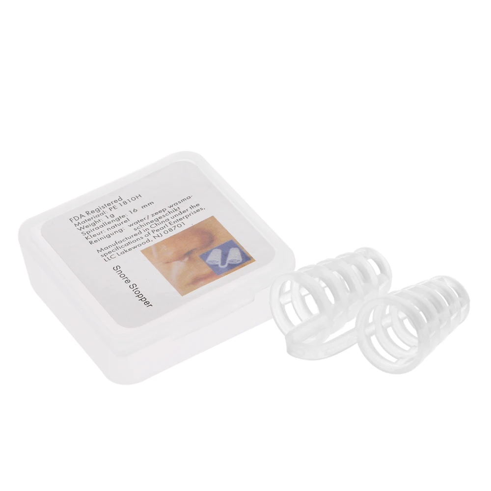 2PCS Mini Silicone Anti Snoring Nose Clip Nasal Dilator Healthy Sleeping Aid Equipment Stop Snoring Breathing Smooth Device
2PCS Mini Silicone Anti Snoring Nose Clip Nasal Dilator Healthy Sleeping Aid Equipment Stop Snoring Breathing Smooth Device