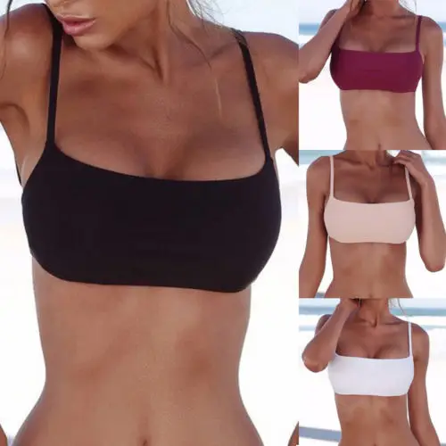2019 Hot Women Solid Color Bandage Bikini Strappy Tops Bra Swimwear Swimsuit Beach Bathing Suit
2019 Hot Women Solid Color Bandage Bikini Strappy Tops Bra Swimwear Swimsuit Beach Bathing Suit
