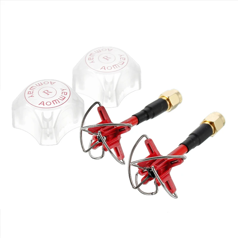 Aomway 5.8GHz FPV 4 Leaf Clover AV Transmission RHCP Antenna 1 Pair Blue Red w/Canopy For RC FPV Racing Drone Models Spare Part
Aomway 5.8GHz FPV 4 Leaf Clover AV Transmission RHCP Antenna 1 Pair Blue Red w/Canopy For RC FPV Racing Drone Models Spare Part