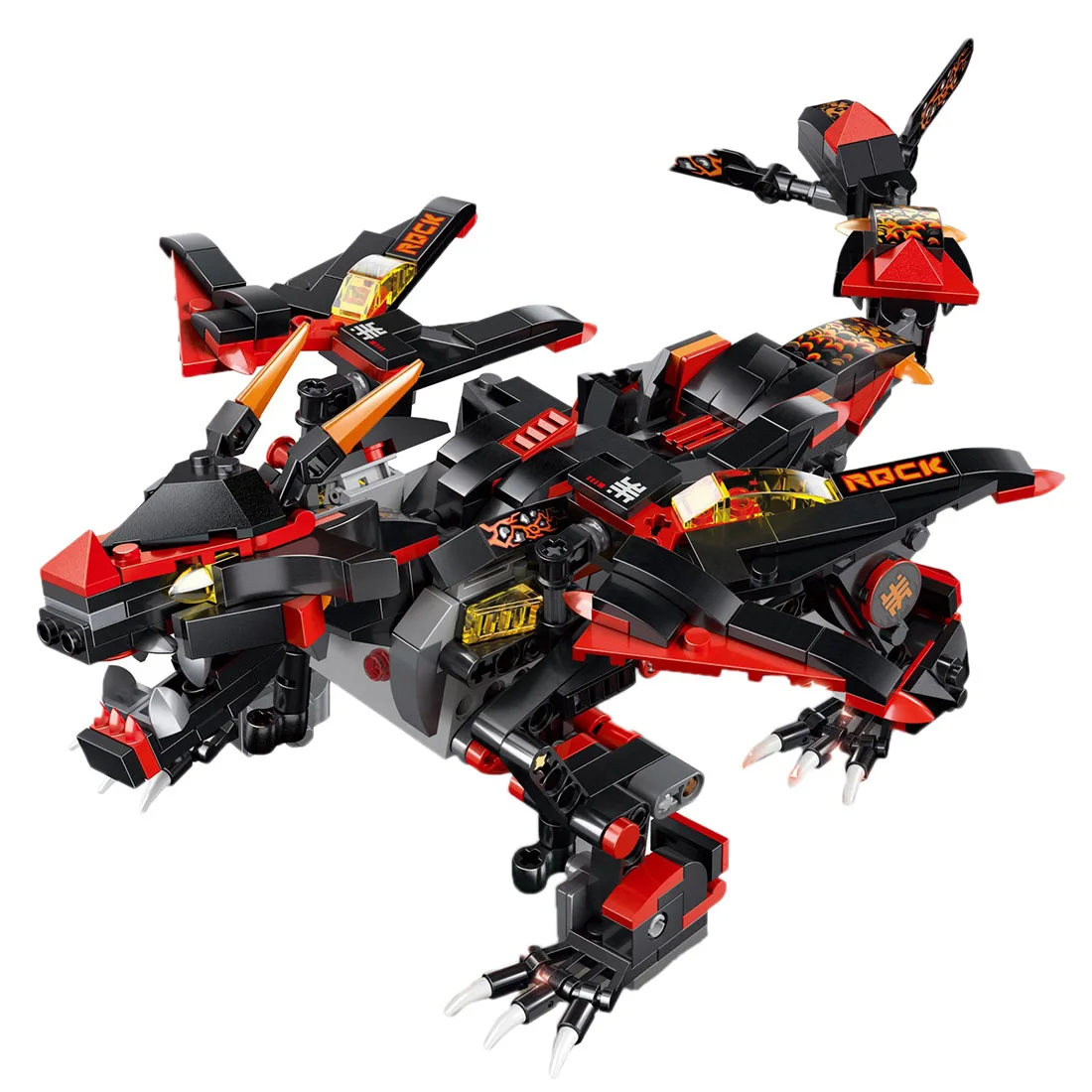 433PCS/Set DIY Assembly 2.4G 4 Channels Remote Control Dinosaur Vehicle Demon War Dragon Truck Electric Motor Toy For Children
433PCS/Set DIY Assembly 2.4G 4 Channels Remote Control Dinosaur Vehicle Demon War Dragon Truck Electric Motor Toy For Children