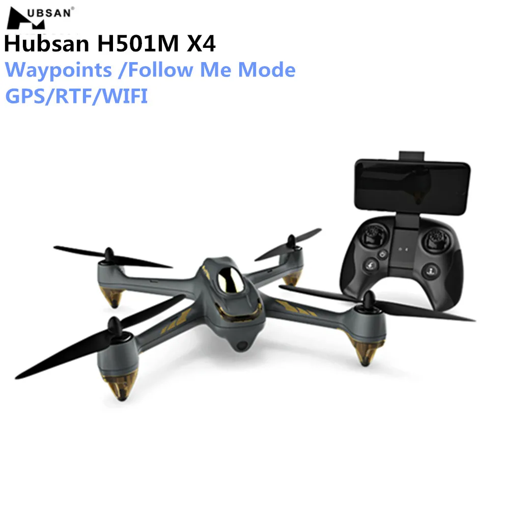 

HUBSAN H501M X4 GPS Brushless RC Drone RTF WiFi FPV 1280 x 720P / Waypoints / Follow Me Mode With Remote Control VS H501S RC Toy