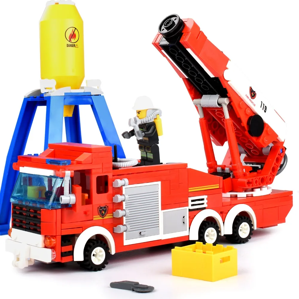 440pcs Water Spray Fire Fighting Building Blocks Toys Compatible legoed City Firefighter Figures Water Gun Car Toys For Children
440pcs Water Spray Fire Fighting Building Blocks Toys Compatible legoed City Firefighter Figures Water Gun Car Toys For Children