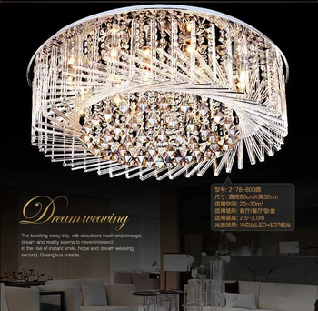 Circular Crystal Ceiling Light For Living Room Home Dining Light Lamp Hotel Creative Retro Iron Lamp E14 LED bulb
Circular Crystal Ceiling Light For Living Room Home Dining Light Lamp Hotel Creative Retro Iron Lamp E14 LED bulb
