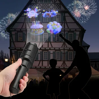 New Handheld Led Flashlight Projection Lamp With 4 Slide Cards Muiltifuction For Halloween Christmas
New Handheld Led Flashlight Projection Lamp With 4 Slide Cards Muiltifuction For Halloween Christmas
