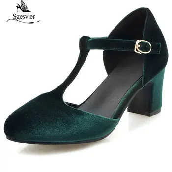 Sgesvier 2019 Summer Fashion Women Sandals elegant Shoes Woman chunky Heels t-strap Round Toe Footwear Size 34-43 Red Green G379
Sgesvier 2019 Summer Fashion Women Sandals elegant Shoes Woman chunky Heels t-strap Round Toe Footwear Size 34-43 Red Green G379