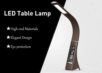 5W Table LED Lamp Business Gift Reading Light Leather Pattern LCD Alarm Clock Calendar Time Temperature Eye Protection EU Plug
5W Table LED Lamp Business Gift Reading Light Leather Pattern LCD Alarm Clock Calendar Time Temperature Eye Protection EU Plug
