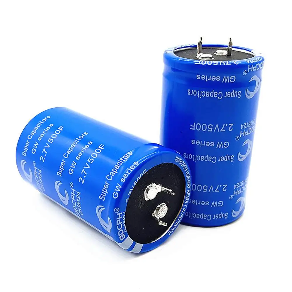Super Capacitor 2.7v500f Can Be Used As Vehicle Rectifier 16V 83F Low Temperature Starting Capacitor Blue 2.7V 500F
Super Capacitor 2.7v500f Can Be Used As Vehicle Rectifier 16V 83F Low Temperature Starting Capacitor Blue 2.7V 500F