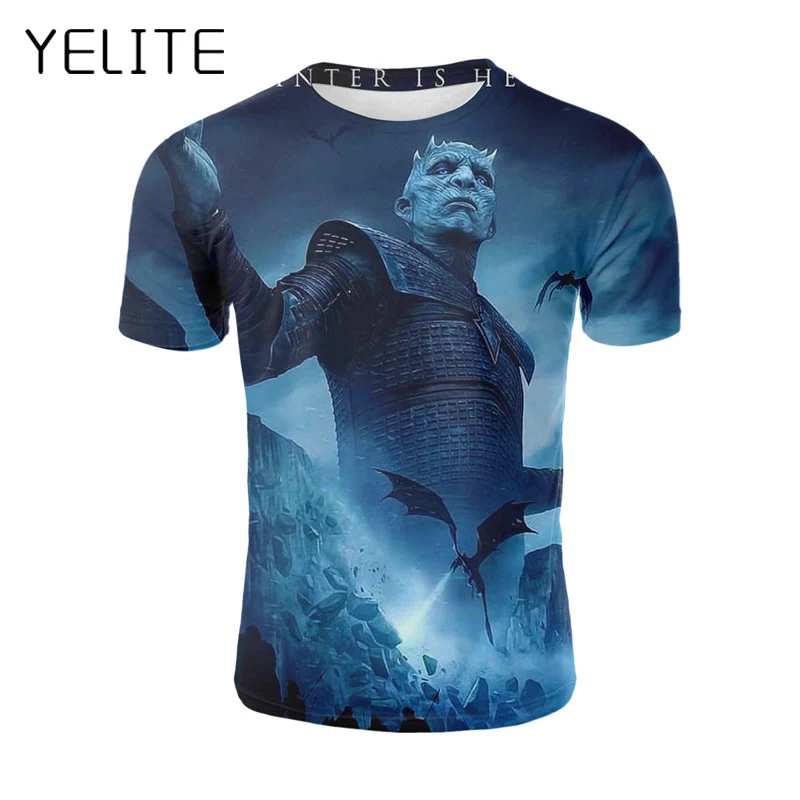 YELITE Game Of Thrones T Shirt Movie Figure T-Shirt 2019 New Tshirt Night King Tshirt Casual Harajuku Tops Summer Fashion Tees
YELITE Game Of Thrones T Shirt Movie Figure T-Shirt 2019 New Tshirt Night King Tshirt Casual Harajuku Tops Summer Fashion Tees