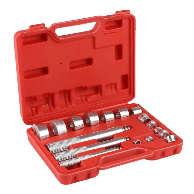 17pcs Hand Tool Sets Small Wheel Bearing Race Seal Driver Adapters Set Anti-skid Garage Tool Accessaries Equipped With Box
17pcs Hand Tool Sets Small Wheel Bearing Race Seal Driver Adapters Set Anti-skid Garage Tool Accessaries Equipped With Box