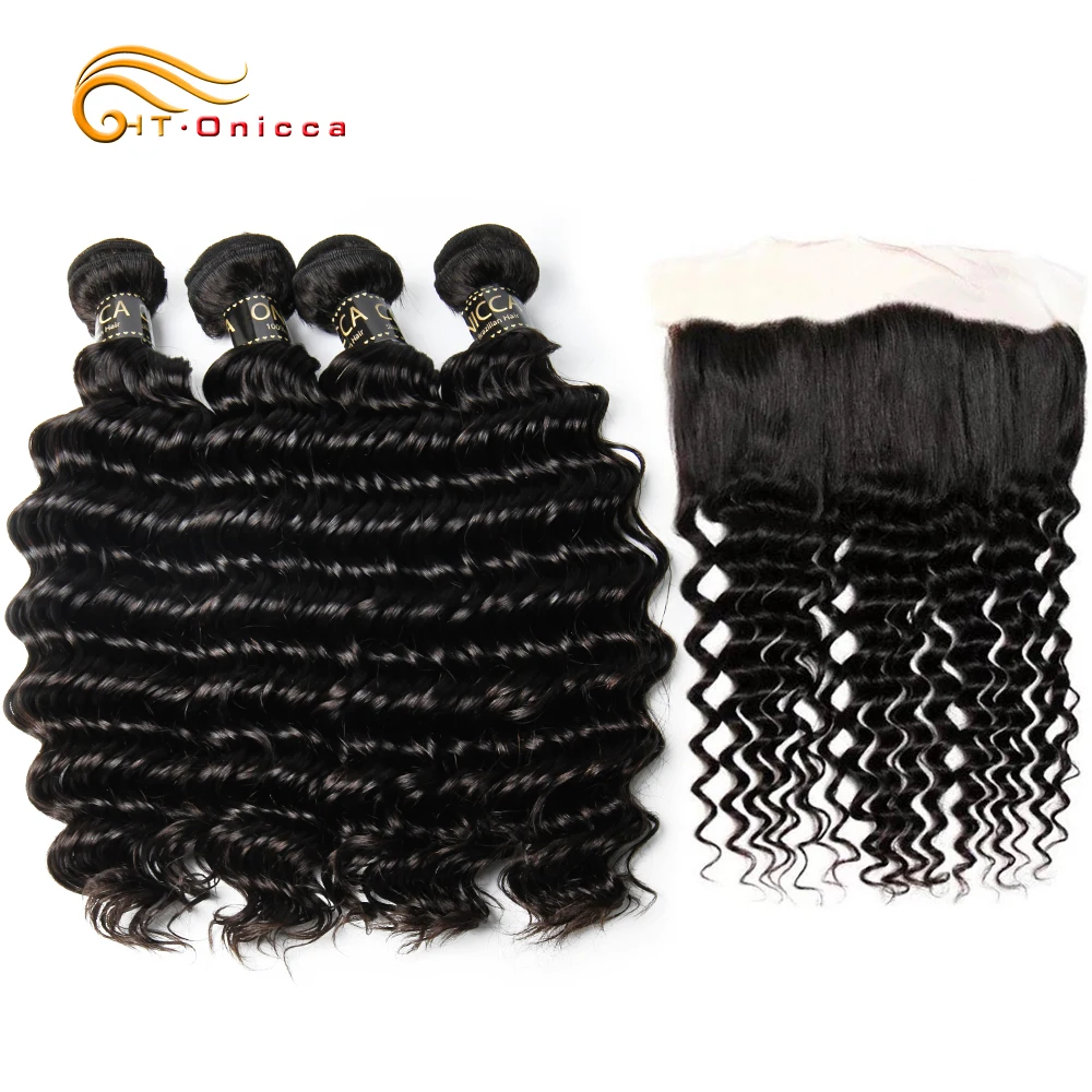 Peruvian Deep Wave Frontal with Bundles Remy Hair Extension 3 4 Bundles with Frontal Curly Human Hair Bundles with Closure
Peruvian Deep Wave Frontal with Bundles Remy Hair Extension 3 4 Bundles with Frontal Curly Human Hair Bundles with Closure