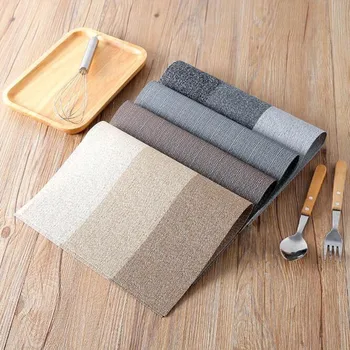 PVC Stripe Pattern Dining Table Mats Europe Style Waterproof Oil-Proof Heat Insulation Desktop Decoration Placemat
PVC Stripe Pattern Dining Table Mats Europe Style Waterproof Oil-Proof Heat Insulation Desktop Decoration Placemat