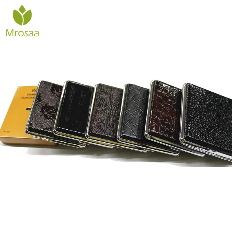 1PC Smoking Cigarettes PU Leather Cigarette Case Cigar Tobacco Holder Pocket Box Storage Container Gift Box Random pattern
1PC Smoking Cigarettes PU Leather Cigarette Case Cigar Tobacco Holder Pocket Box Storage Container Gift Box Random pattern