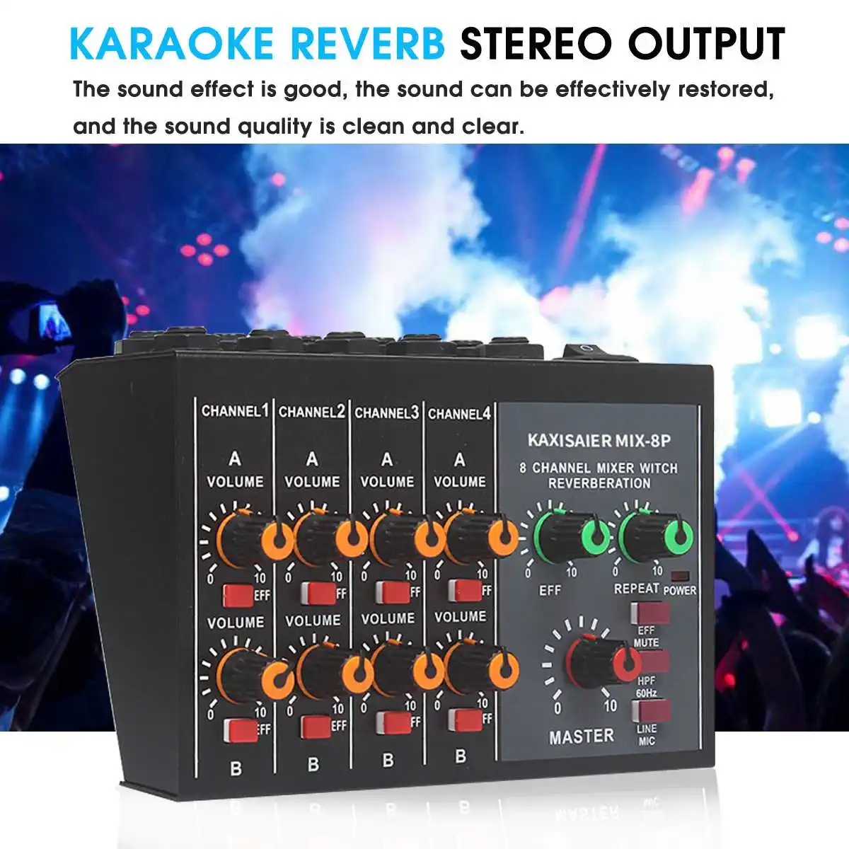 KINCO 100~220V Professional Mini Mixer 8 Channel Live Studio Audio KTV Karaoke Mixer Mixing Console 48V for Family KTV
KINCO 100~220V Professional Mini Mixer 8 Channel Live Studio Audio KTV Karaoke Mixer Mixing Console 48V for Family KTV