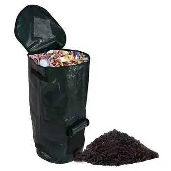 2 Sizes Organic Waste Kitchen Garden Yard Compost Bag Environmental PE Cloth Planter
2 Sizes Organic Waste Kitchen Garden Yard Compost Bag Environmental PE Cloth Planter