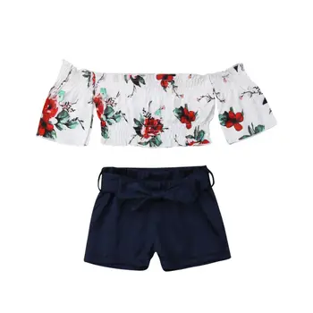 1-6Y Fashion Toddler Kids Baby Girl Off shoulder Tank Tops Bowknot Shorts Pant 2PCS Outfits Summer Flower Clothes Set
1-6Y Fashion Toddler Kids Baby Girl Off shoulder Tank Tops Bowknot Shorts Pant 2PCS Outfits Summer Flower Clothes Set
