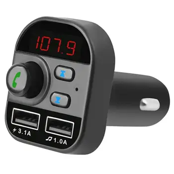 Digital Tube Display FM Transmitter Handsfree Bluetooth 5.0 Car Kit MP3 Player 5V/2.1A Mobile Phone USB Charger
Digital Tube Display FM Transmitter Handsfree Bluetooth 5.0 Car Kit MP3 Player 5V/2.1A Mobile Phone USB Charger
