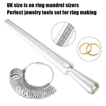UK Size Ring Mandrel Stick Finger Gauge Sizer Jewelry Measuring Tool Set for jewelry making High Quality jewellery Tool
UK Size Ring Mandrel Stick Finger Gauge Sizer Jewelry Measuring Tool Set for jewelry making High Quality jewellery Tool