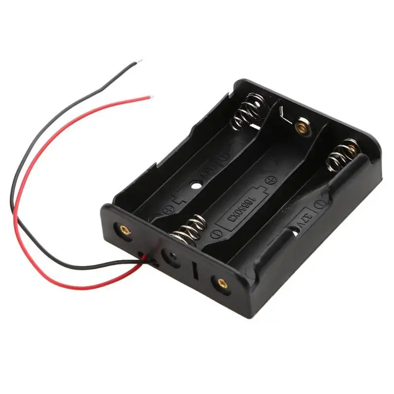 ALLOYSEED 1pcs 3 Slots Plastic 18650 Batteries Storage Box Case DIY Batteries Clip Holder Organizer Container with Wire Lead Pin
ALLOYSEED 1pcs 3 Slots Plastic 18650 Batteries Storage Box Case DIY Batteries Clip Holder Organizer Container with Wire Lead Pin