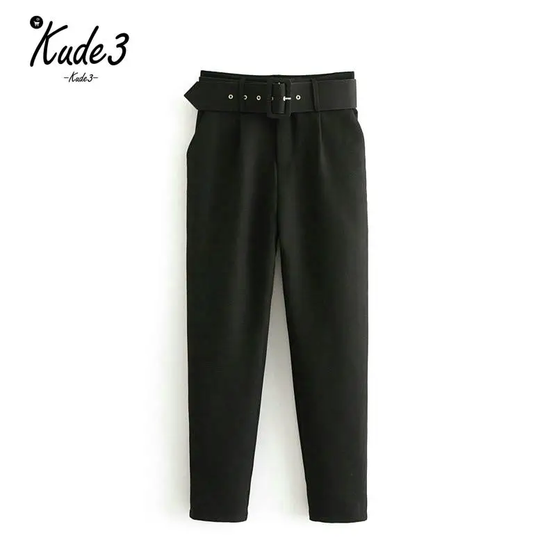 2018 black suit pants woman high waist pants sashes pockets office pants fashion autumn middle aged women bottoms slacks 4829
2018 black suit pants woman high waist pants sashes pockets office pants fashion autumn middle aged women bottoms slacks 4829