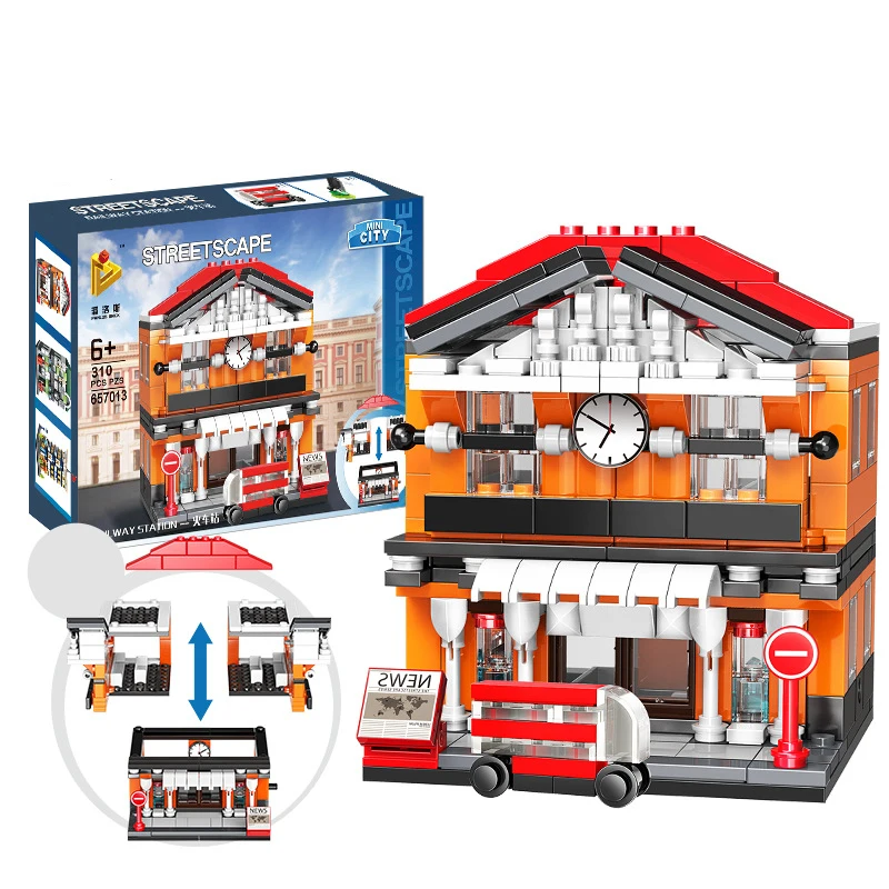 Compatible legoinglys City Architecture Building Mini Street View The Railway Station Block Bricks Educational toys for children
Compatible legoinglys City Architecture Building Mini Street View The Railway Station Block Bricks Educational toys for children