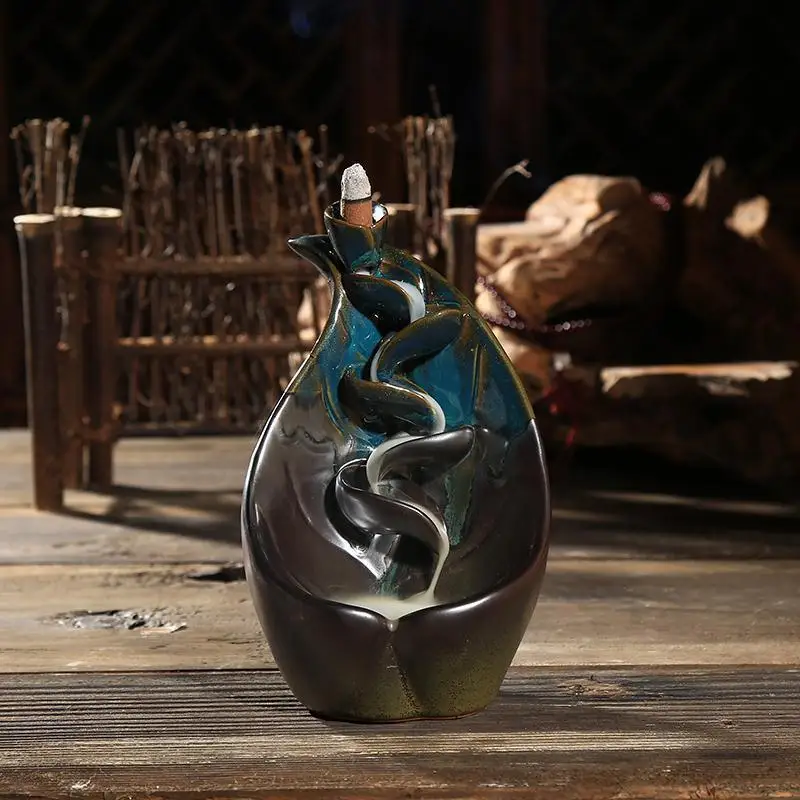 Backflow Incense Burner Ceramic Aromatherapy Furnace Smell Aromatic Home Office Incense Road Incense Crafts Tower Incense Holder
Backflow Incense Burner Ceramic Aromatherapy Furnace Smell Aromatic Home Office Incense Road Incense Crafts Tower Incense Holder