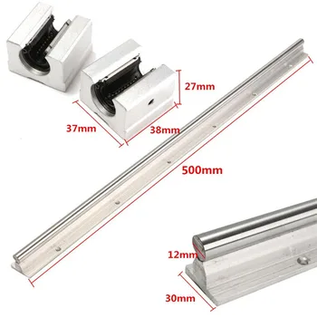 SBR12 500mm Support Linear Rail Optical-axis Guide With 2pcs SBR12UU Bearing Slide Blocks Brand New
SBR12 500mm Support Linear Rail Optical-axis Guide With 2pcs SBR12UU Bearing Slide Blocks Brand New