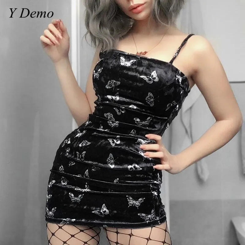Retro Casual Women Slim Butterfly Spaghetti Strap Mini Dress Sexy Sleeveless Dresses Party
Retro Casual Women Slim Butterfly Spaghetti Strap Mini Dress Sexy Sleeveless Dresses Party