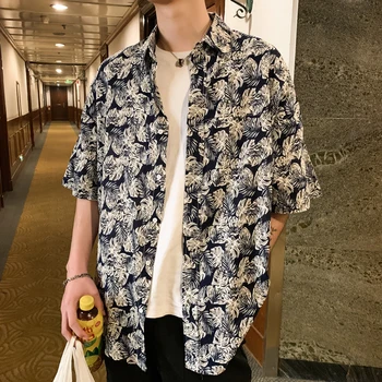 Summer New Flower Shirt Men Fashion Comfortable Breathable Casual Hawaiian Shirt Street Trend Wild Loose Short-sleeved Shirt
Summer New Flower Shirt Men Fashion Comfortable Breathable Casual Hawaiian Shirt Street Trend Wild Loose Short-sleeved Shirt