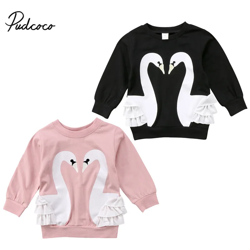 Child Kids Baby Girl Cartoon Swan Lace Ruffles Long Sleeve T-shirt Tops Blouse Pullover Sweatshirt Warm Cotton Autumn Clothes
Child Kids Baby Girl Cartoon Swan Lace Ruffles Long Sleeve T-shirt Tops Blouse Pullover Sweatshirt Warm Cotton Autumn Clothes