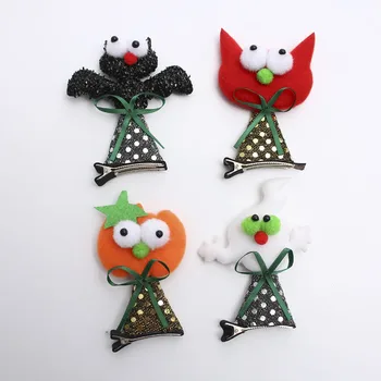 CANIS Accessories Baby Kids Halloween Hair Clip Pumpkin/Bat/Ghost Shape Felt Hair Bows Hairpins
CANIS Accessories Baby Kids Halloween Hair Clip Pumpkin/Bat/Ghost Shape Felt Hair Bows Hairpins