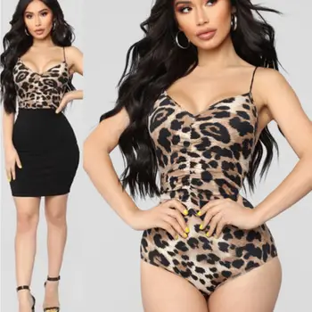 HIRIGIN Newest Women's Leopard Bodycon Girl Bodysuit Sleeveless Bandage Jumpsuits Leotard Tops
HIRIGIN Newest Women's Leopard Bodycon Girl Bodysuit Sleeveless Bandage Jumpsuits Leotard Tops
