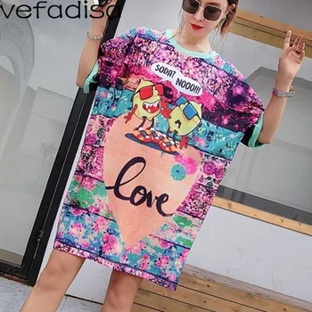 Vefadisa 2020 Full Print Polyester T-Shirt Women Love Heart Print T-Shirt Dress Bat Sleeve T-Shirt Loose T-Shirt Dress ZLD548
Vefadisa 2020 Full Print Polyester T-Shirt Women Love Heart Print T-Shirt Dress Bat Sleeve T-Shirt Loose T-Shirt Dress ZLD548