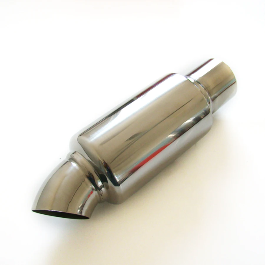 Car Exhaust Tip Muffler Resonator Stainless Steel Bent Silencer Polished 2.5 "inlet to 2.5" outlet
Car Exhaust Tip Muffler Resonator Stainless Steel Bent Silencer Polished 2.5 "inlet to 2.5" outlet